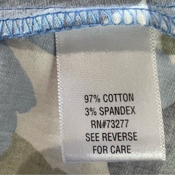 Croft & Barrow cotton stretch floral midi dress with pockets size 16 - Picture 6 of 6